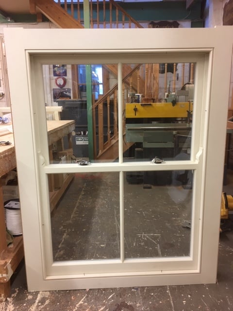 Softwood sash window