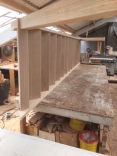 Purpose made oak tread staircase – Hertfordshire