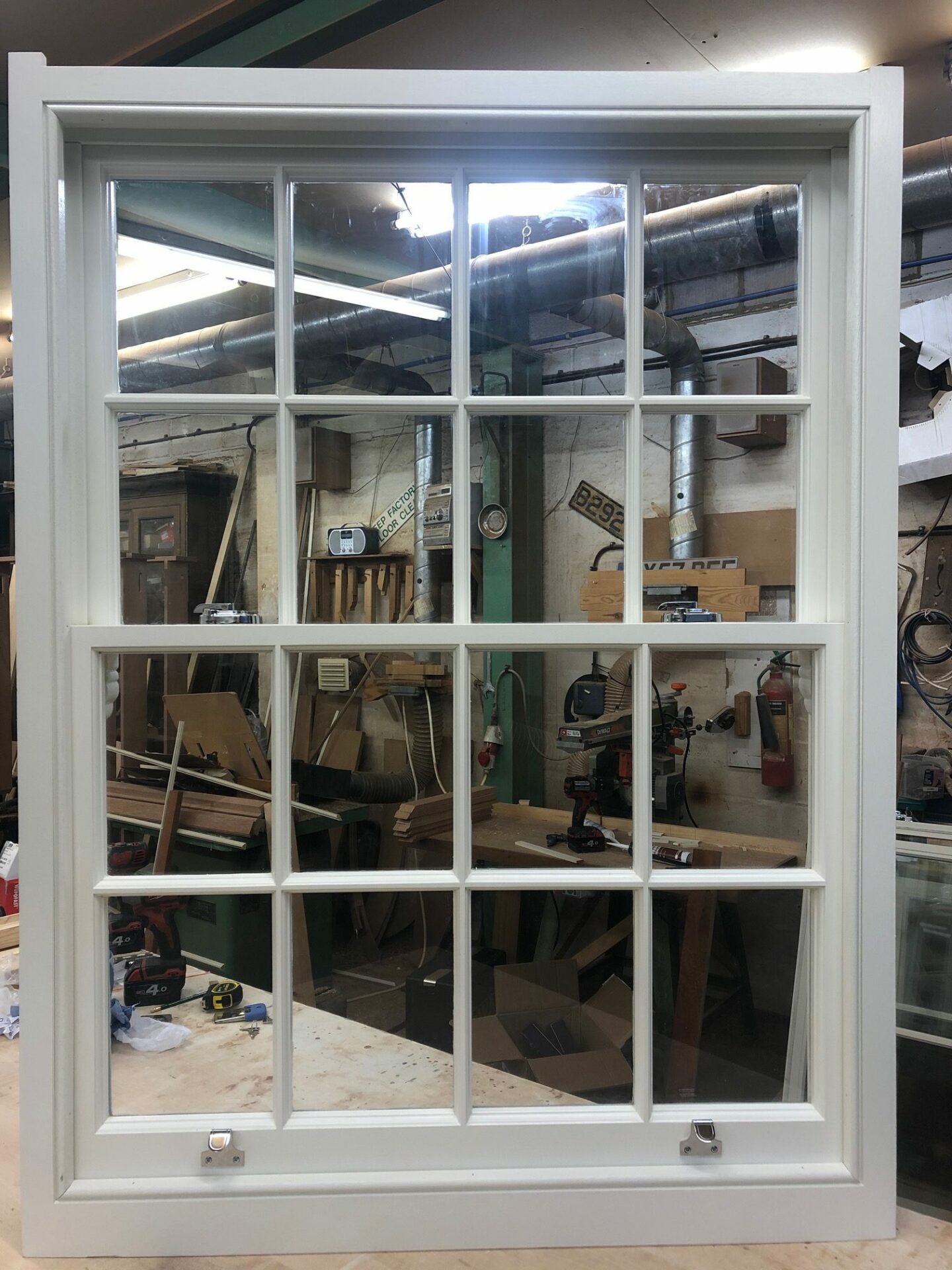 Hardwood sash windows