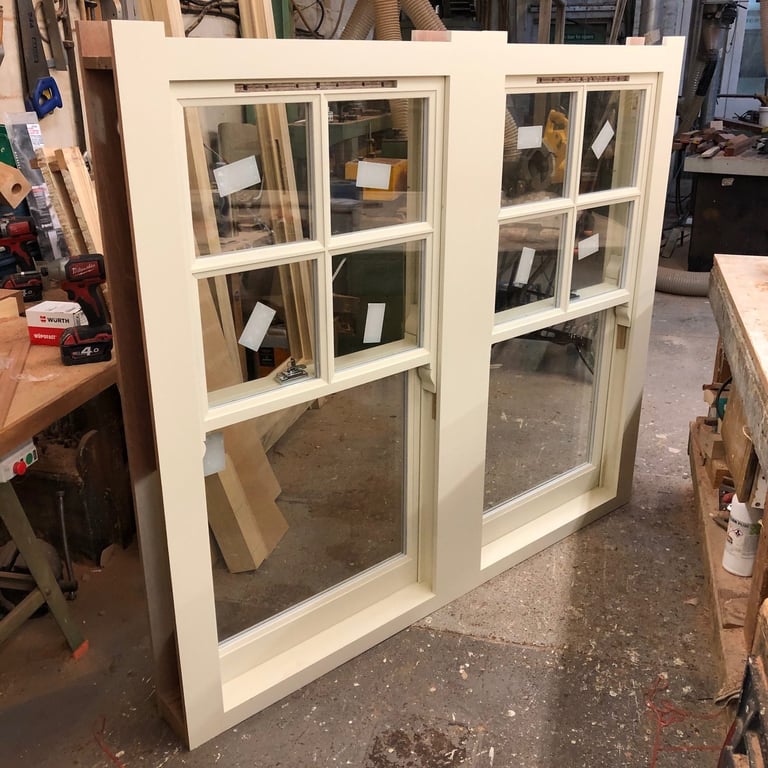Hardwood double sash window – Roydon