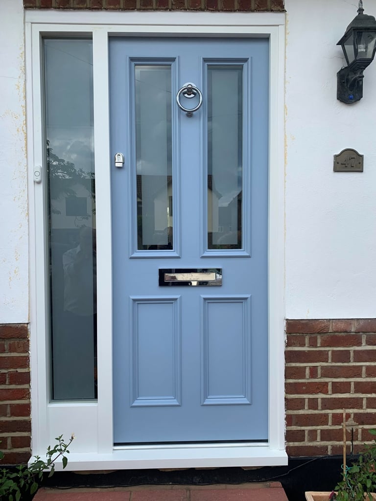 accoya front door blue