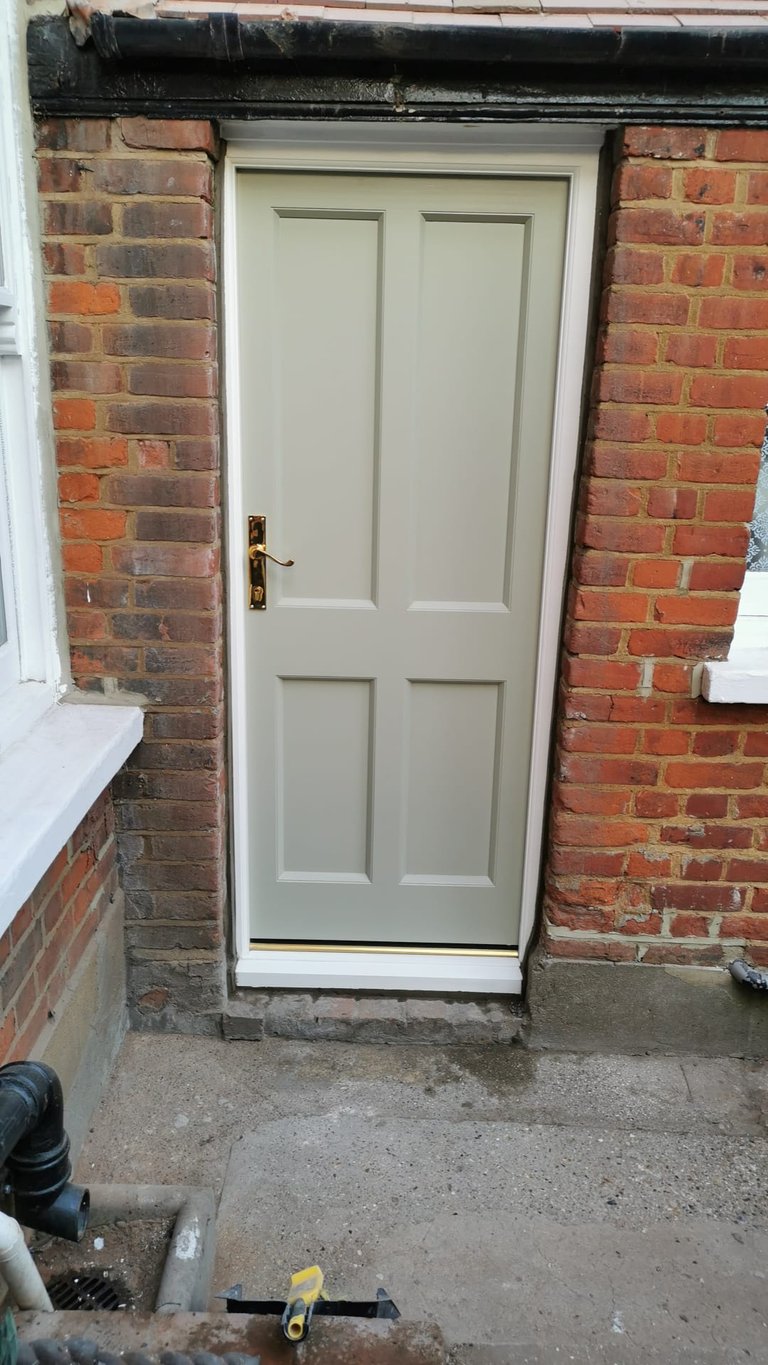 Accoya back door and frame – North London